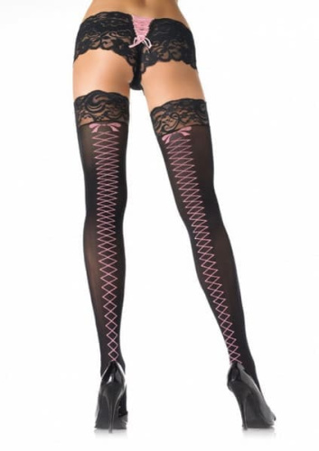 Leg Avenue LEG9550BL/P - Чулки, (черный)