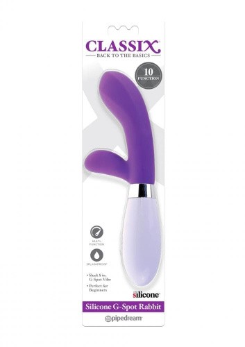 Pipedream Classix Silicone G-Spot Rabbit  - классический силиконовый вибратор кролик, 9х3.3 см