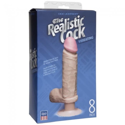 Doc JohnsonThe Realistic Cock - Вибратор, 23.6х5 см