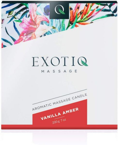 Exotiq Massage Candle Vanilla - Массажная свеча с ароматом ванили, 200 мл