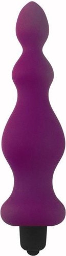 Adrien Lastic Bullet Amuse Purple - анальная пробка с вибрацией 14.5х3,9см (пурпурный) - sex-shop.ua