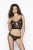 Passion Lexine Set - Комплект ажурного белья, S/M (чёрный)