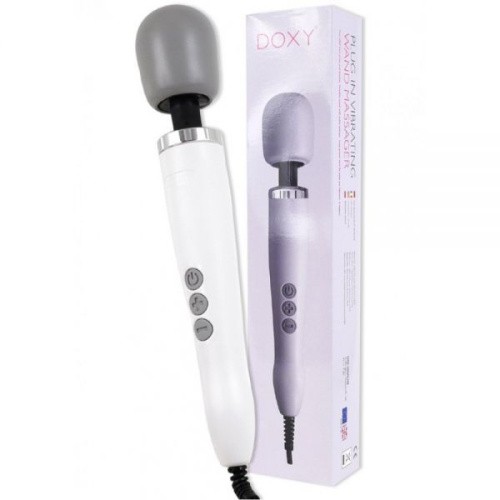Doxy Original Massager очень мощный вибратор микрофон, 34х6 см (белый) - sex-shop.ua