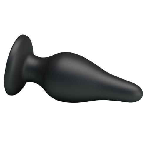 LyBaile - Pretty Love Sturdy Silicone Anal Plug - Анальная пробка, 15.4х5.5 см (чёрная) - sex-shop.ua