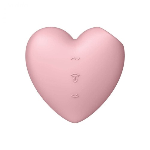 Satisfyer Cutie Heart Blue - Вакуумный стимулятор в виде сердечка, 7.7х7.5 см (розовый) - sex-shop.ua