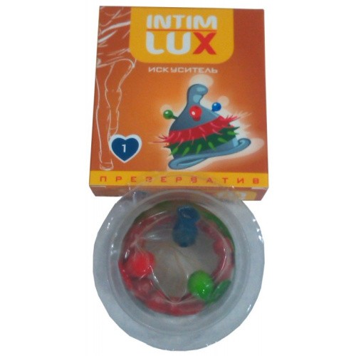 Intim Lux Искуситель - презерватив с усиками и шариками, 1 шт - sex-shop.ua