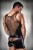 Passion 016 Set - Комплект белья: шортики под латекс и полупрозрачная маечка, S/M (чёрный)