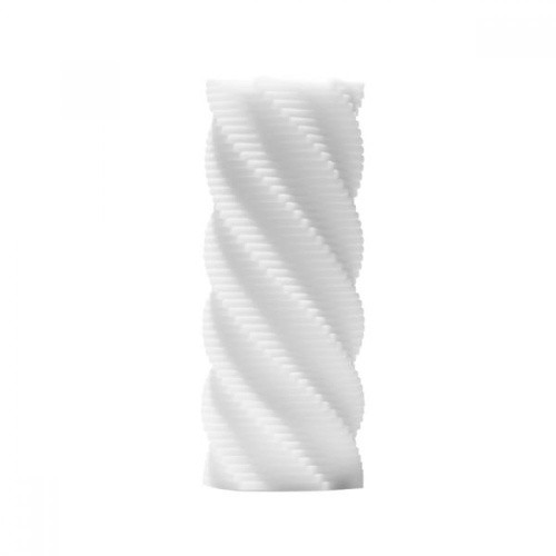 Tenga 3D Spiral - мастурбатор з антибактеріального еластомеру з сріблом, 11. 6х4. 8 см (білий) - купити в Україні | Секс шоп SEX-SHOP.ua