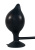 Orion True Black Silikon Pump Plug - надувна анальна пробка, 15х4-10 см (чорний)