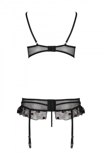 Passion Lovelia Set - Комплект белья, S/M (чёрный)
