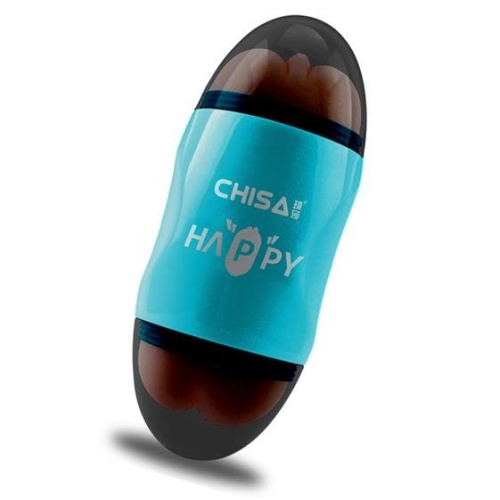 Chisa Portable Happy Cup - Мастурбатор двусторонний вагина-ротик, 19х7.5 см