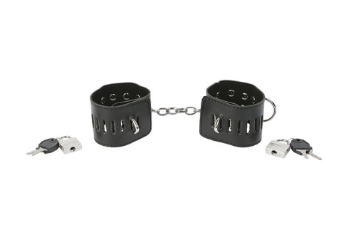 Неподшитые наручники (черные) - sex-shop.ua