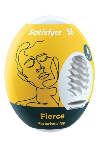 Satisfyer Masturbator Egg Single Fierce мастурбатор яйце, 7х5.5 см (жовтий)