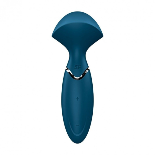 Satisfyer Mini Wand-er - Вибромассажер, 16х6 см (синий)