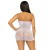 Leg Avenue-Rhinestone halter mini dress White - Короткое сетчатое платье, OS (белый) - sex-shop.ua