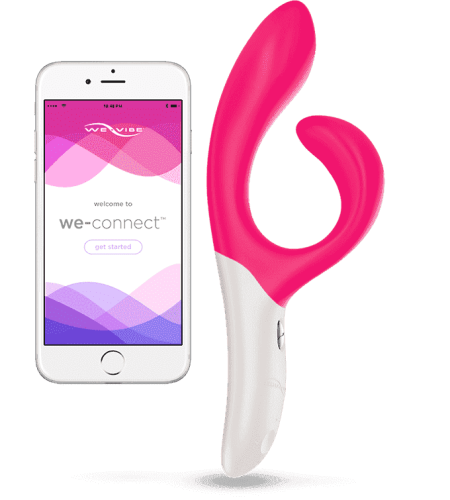 We-Vibe Nova - універсальний вібратор-кролик зі смарт-управлінням, 21.5х3.5 см (рожевий) - купити в Україні | Секс шоп SEX-SHOP.ua