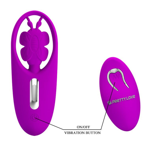 LyBaile Pretty Love Dancing Butterfly Stimulator Purple - вибратор для клитора в виде бабочки, 10.8х4 см (фиолетовый) - sex-shop.ua