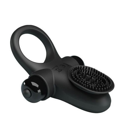 LyBaile Pretty Love Vibrant Penis Ring II Black - виброкольцо, 8.6х3 см (черный)