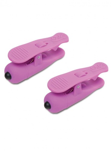 Pipedream Vibrating Nipple Clamps - Виброзажимы на соски (розовый)