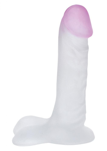 Фалоімітатор Blush-ur3 7 Inch Ballsy Clear, 18х4, 5 см - купити в Україні | Секс шоп SEX-SHOP.ua