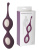 StRubber Minds Of Love TrainBalls Beeze Duo - Силиконовые вагинальные шарики, 16.5х3.7 см (фиолетовый)