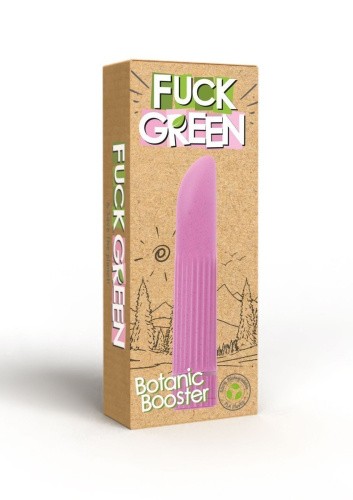 Fuck Green Botanic Booster - Вибростимулятор, 13 см (розовый) - sex-shop.ua