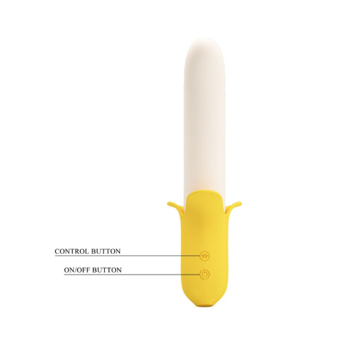 Pretty Love Banana Geek Vibrator - Вибратор, 19,5 см (желтый) - sex-shop.ua