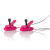 CalExotics Vibr Heated Nipple Teasers - Виброзажимы для сосков (розовый)