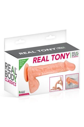 Real Body Real Tony Flash - фалоімітатор, 13,3 х3, 5 см.