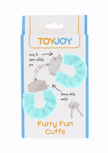 Наручники Furry Fun Cuffs (голубой) - sex-shop.ua