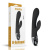 LoveToy O-Sensual Clit Duo Climax - силиконовый вибратор кролик, 21х3.8 см (чёрный)