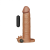 LoveToy - Add 3" Vibrating Penis Sleeve - Насадка на член с вибрацией, 19.5х4.3 см (коричневый) - sex-shop.ua