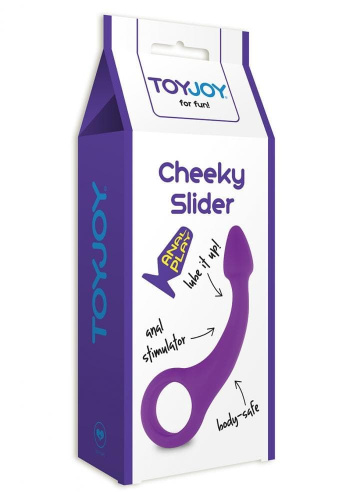 Анальный стимулятор Cheeky Slider, 13,5х2 см (пурпурный) - sex-shop.ua