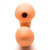 Kistoy Tina Mini - Вакуумный вагинально-клиторальный вибратор, 11х3.2 см (оранжевый) - sex-shop.ua