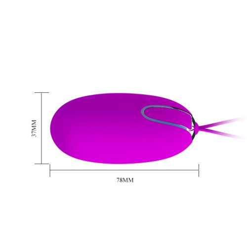 Pretty Love Joyce Vibrating Egg Purple - Виброяйцо, 7,8 см (фиолетовый)