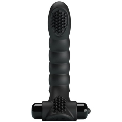 LyBaile Pretty Love Alexander Finger Vibrator Black - Вибронасадка на палец, 13х2.6 см (чёрный)