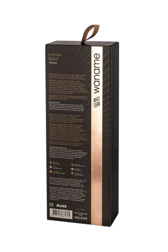 Waname D-Splash Gulf - Вибратор-кролик, 12х3.5 см (чёрный)