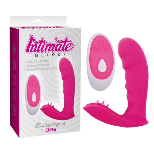 Chisa - Intimate Melody Strapless Strap-on Pink - Вибратор, 11.9х3.2 см