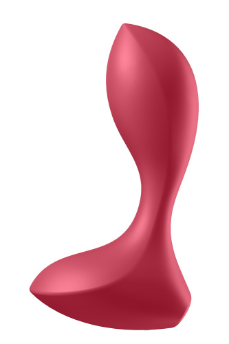 Satisfyer Backdoor Lover Red анальная пробка с вибрацией, 11.5х3.3 см ( красный) - sex-shop.ua