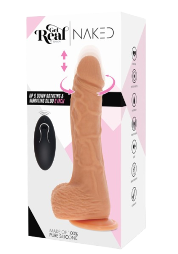 Вiбратор Get Real Up&Down Rotating, 20 см - купити в Україні | Секс шоп SEX-SHOP.ua