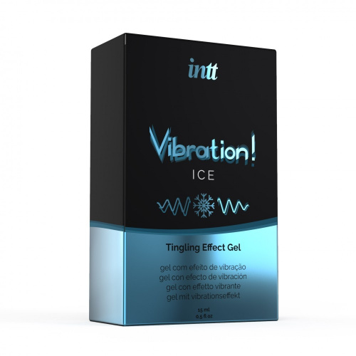 Intt Vibration Ice - Жидкий вибратор со вкусом мяты, 15 мл - sex-shop.ua