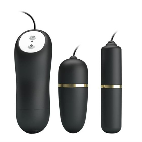 LyBaile - Pretty Love Electric Stimulation Double Vibro Bullet - Іграшки з вібрацією та електростимуляцією - купити в Україні | Секс шоп SEX-SHOP.ua