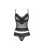 Obsessive Ivannes top & thong - Комплект эротического белья: топ и трусики, S/M (чёрный) - sex-shop.ua