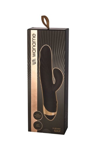 Waname D-Splash Gulf - Вибратор-кролик, 12х3.5 см (чёрный)