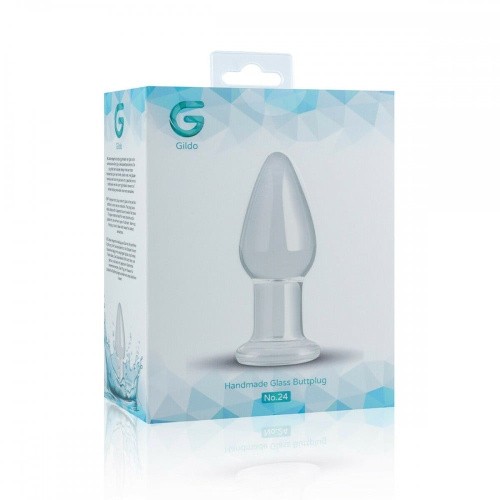 Gildo Glass Buttplug No. 24 стеклянная анальная пробка, 9.9х3.9 см - sex-shop.ua