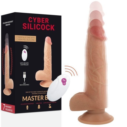 Cyber Silicock Master Ben - Фаллоимитатор з фрикциями, 16.5х4.3 см - sex-shop.ua