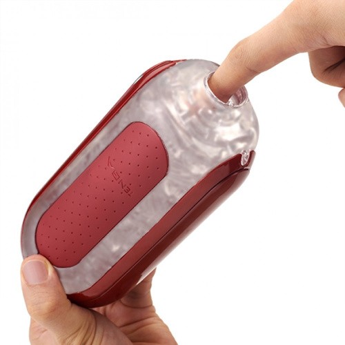 Tenga Flip Zero Red + Flip Warming Set мастурбатор с подогревом, 18х7 см  (красный)