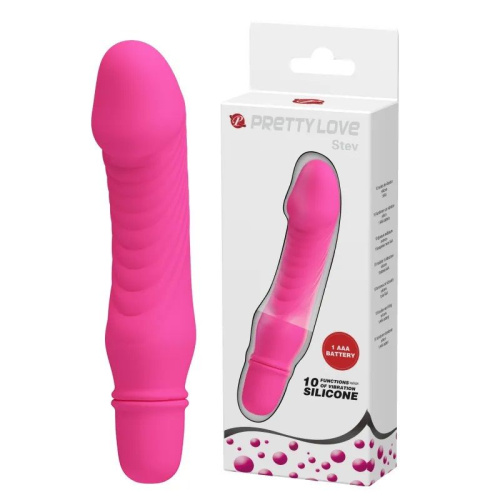 Pretty Love Stev Vibrator Pink - Вибратор, 13.5 см (розовый)
