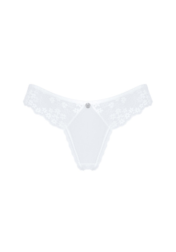 Obsessive Heavenlly panties - кружевные эротические трусики, XS/S (белый)
