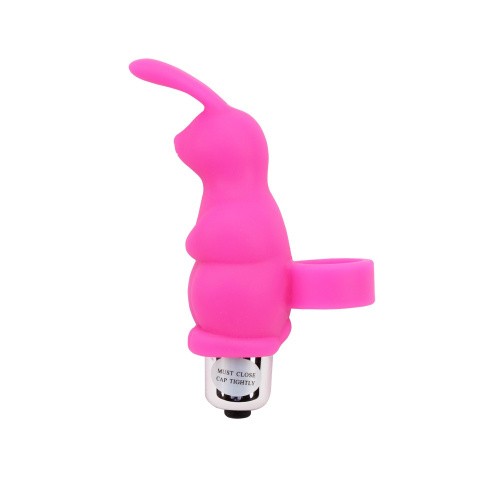 MisSweet Sweetie Rabbit Finger Vibrator Pink - Насадка на палець, 10 см (рожевий)